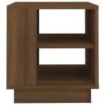 Brown Wooden Shelved Bedside Table 1