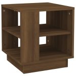 Brown Wooden Shelved Bedside Table 2