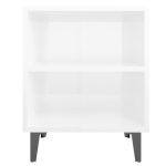 Luxury High Gloss White Bedside Table 3