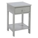 Petite Grey 1 Drawer Bedside Table3