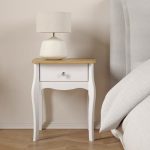 Tall Narrow Wooden Bedside Table 6