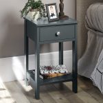 Tiny Midnight Blue 1 Drawer Bedside Table