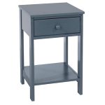 Tiny Midnight Blue 1 Drawer Bedside Table3