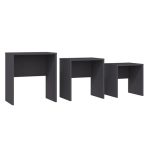 Tri Black Wooden Bedside Tables 2