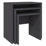 Tri Black Wooden Bedside Tables 3