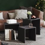 Tri Black Wooden Bedside Tables 4