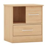 Two Drawer Light Oak Wood2