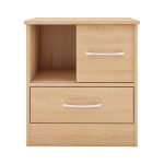 Two Drawer Light Oak Wood3