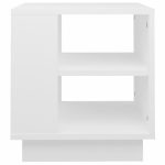 White Wooden Shelved Bedside Table 1